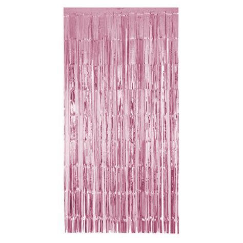 Blush Pink Bright Foil Door Curtain Backdrop 1 9m X 99cm Partyrama