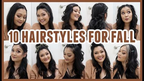 10 Easy Hairstyles For Fall Youtube