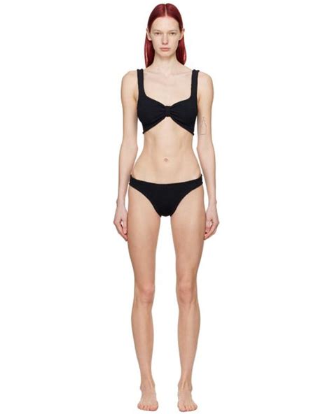 Hunza G Bonnie Bikini In Black Lyst