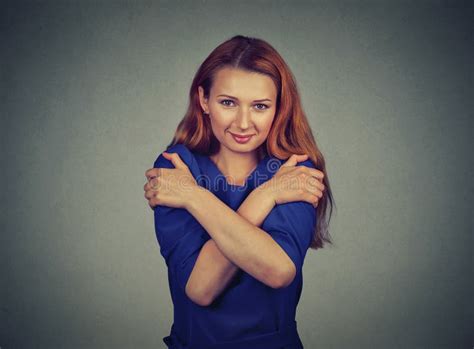 187 Woman Closeup Hugging Herself Stock Photos Free Royalty Free