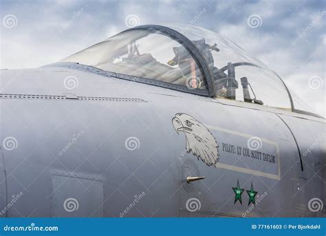 Canopy Of Us Air Force Fa 15 Strike Eagle Editorial Stock Photo