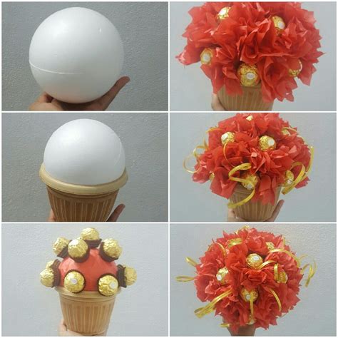 Ferrero Rocher Bouquet Diy Chocolate Flowers