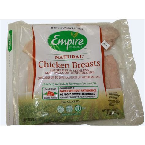 Empire Kosher Boneless Skinless Chicken Breast Lbs Costco Food