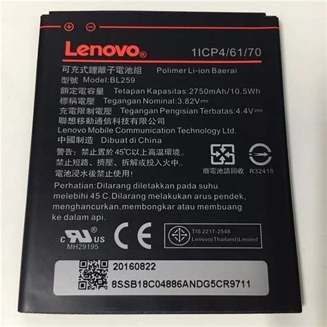 Bateria Do Celular Lenovo Vibe K5 Modelo Bl259 Original R 31 00 Em