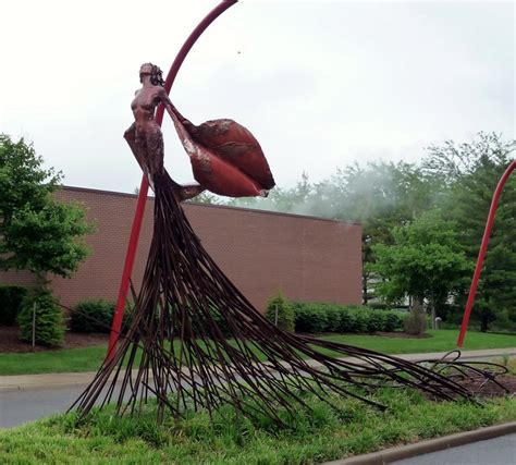 Rebar Statue Garden Statues Public Art Sculpture