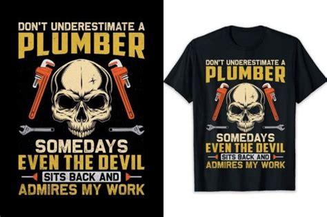 Plumber T Shirt Design Funny Idea Graphic By Elysiantartux · Creative