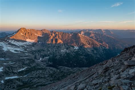 Sunrise On Glacier Basin In Rmnp Colorado While Climbing Longs Peak Oc