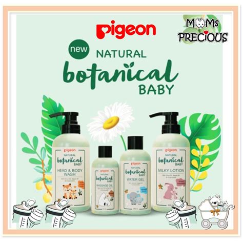 Pigeon Natural Botanical Baby Head And Body Wash Milk Lotion