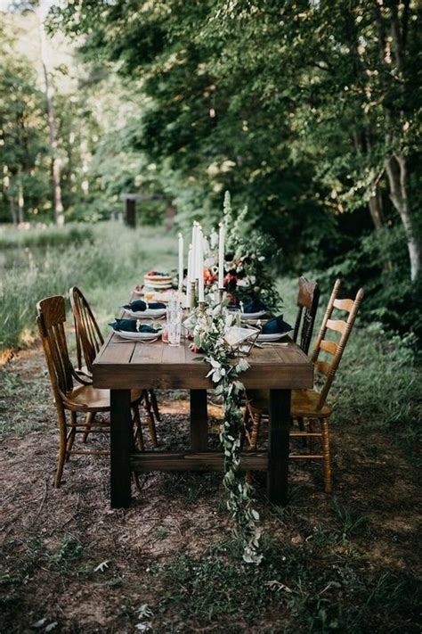 Stunning Woodland Forest Wedding Reception Ideas Oh The Wedding Day