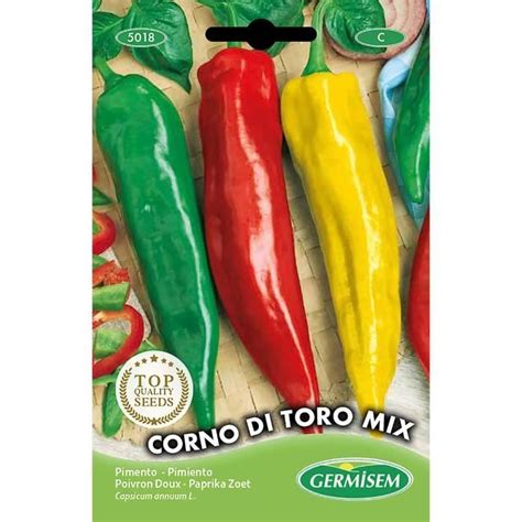 Weye Germisem Graines Poivron Doux Corno Di Toro Mix Cdiscount