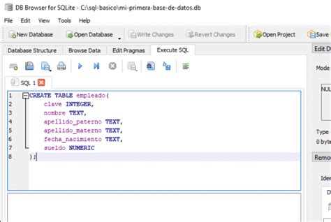 Sql Básico Crear Una Base De Datos Sqlite Y Agregar Una Tabla Scyasig