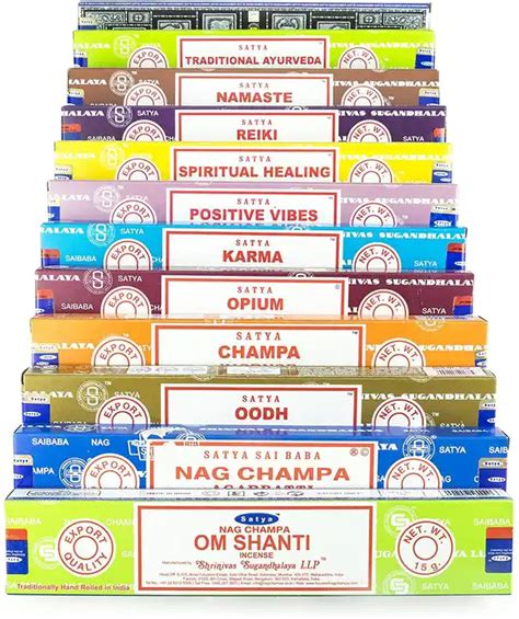 Wholesale Satya Sai Baba Nag Champa Incense Mixed Flavor Variety