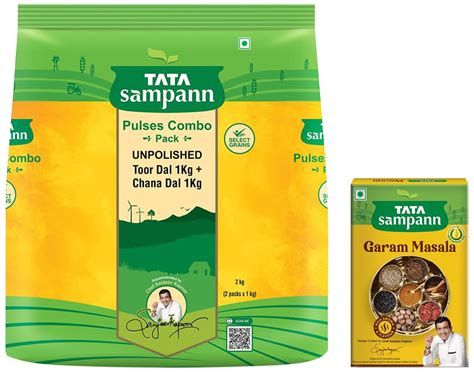 Tata Sampann Pulses Combo Pack Unpolished Toor Dal Arhar Dal