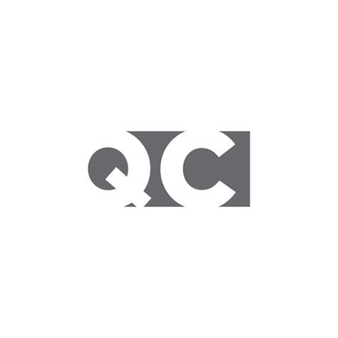 Qc Logo Monogram With Negative Space Style Design Template 2771620