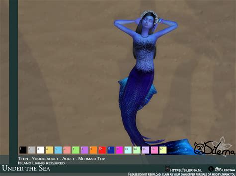 The Sims Resource Under The Sea Mermaid Top