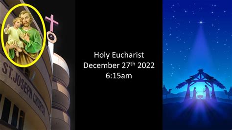 Live Holy Eucharist Live Holy Mass 615 Am Tue December 27 2022