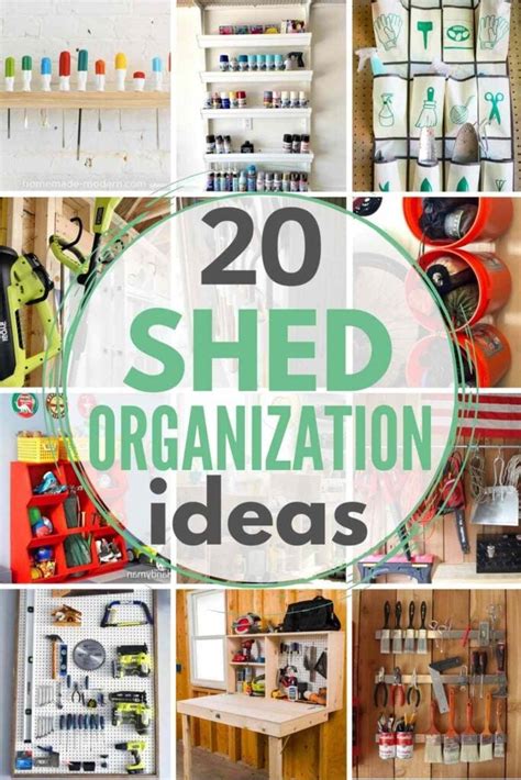 Shed Organization: 20+ Must-Try Ideas - The Heathered Nest