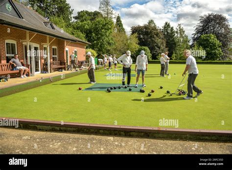 Abingdon Lawn Bowls Club Stock Photo Alamy
