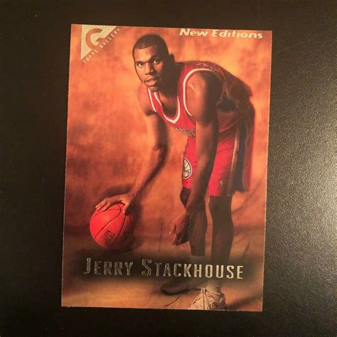 1995 96 Topps Gallery 76ers Rc Basketball Card 39 Jerry Stackhouse