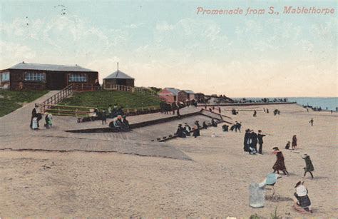 Promenade From S Mablethorpe 1911 Vintage Lincolnshire Postcard R