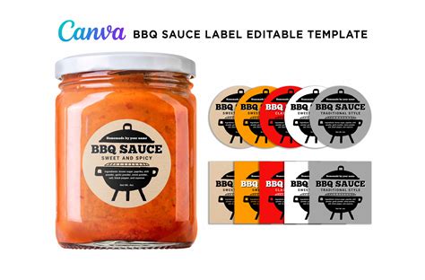 Bbq Sauce Label Template