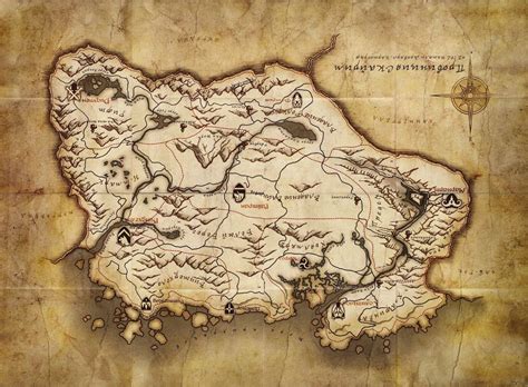 Skyrim карта