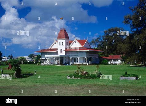 Facade of palace, Royal Palace, Tonga Stock Photo - Alamy