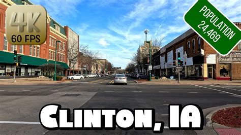 Driving Around Small Town Clinton Iowa In 4k Video Youtube