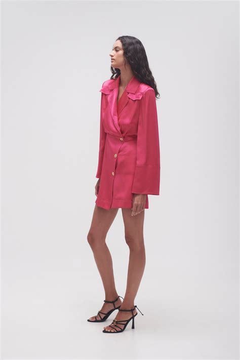 Echo Mini Shirt Dress Hot Pink Aje Aje Nz