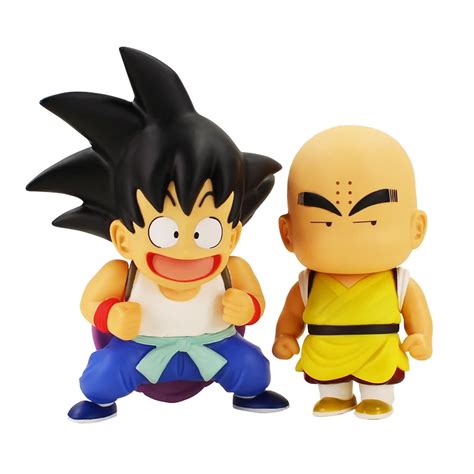 2pcs Set 20cm Dragon Ball Z Goku Kuririn Action Figure PVC Collection