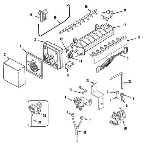 Samsung Refrigerator Ice Maker Parts Diagram