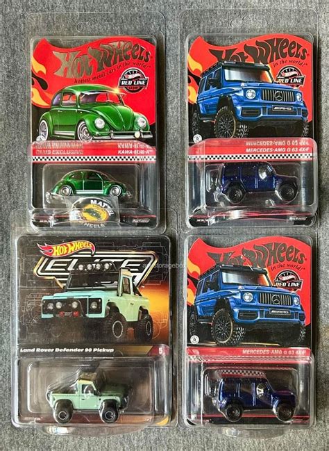 Hot Wheels Red Line Club Volkswagen VW Kawa Bug A McLaren F1 Mercedes AMG G63 4x4 Elite 64