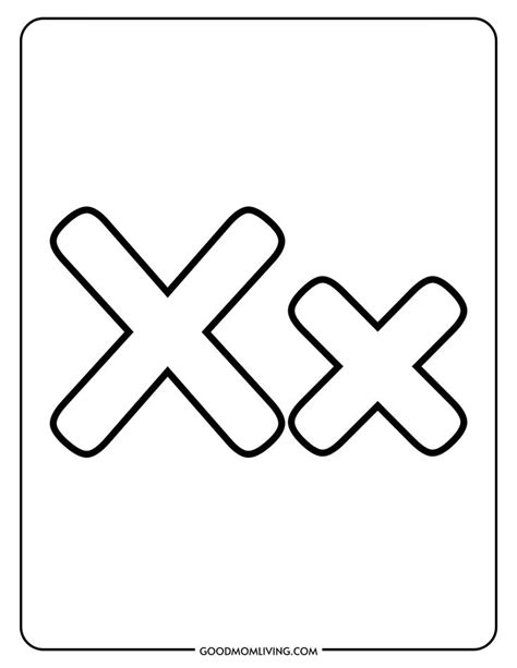 Letter X Coloring Pages Letter X Activities For Preschool In