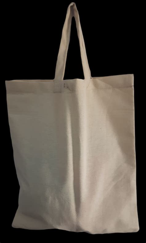 Loop Handle Off White 15kg Plain Cotton Carry Bag Size Dimension