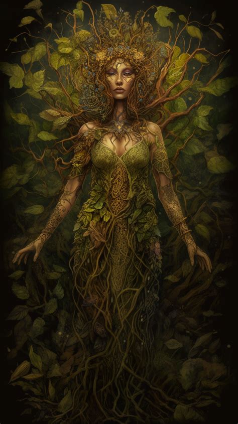 Goddess Of The Earth Created With Ai By Amanda Church Greek Goddess Art