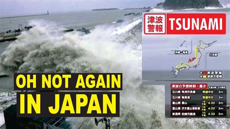 Japan Double Earthquakes Aftershocks And Tsunamis Triggers Massive