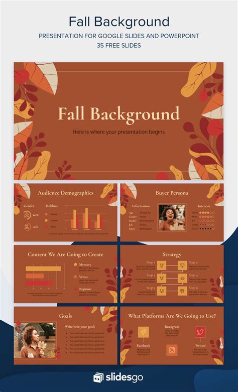 Fall Background Template for Google Slides and PowerPoint