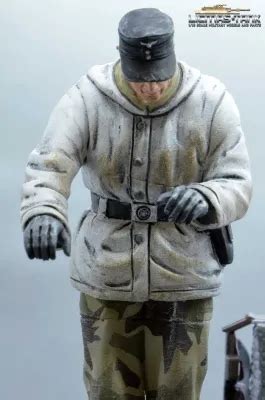 Figur Deutsche Panzer Mannschaft Wehrmacht Winter Ladeschuetze Ww