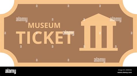 City Museum Ticket Icon Cartoon Vector Pass Movie Entry Cinema Stock Vector Image And Art Alamy