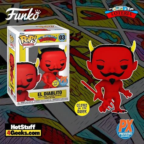 2023 NEW La Lotería El Diablito Glow Funko Pop PX Excl