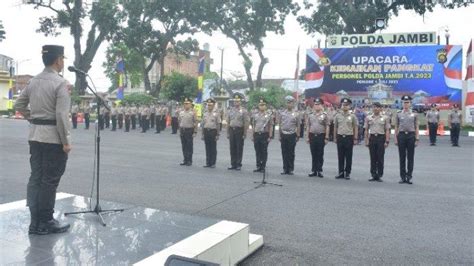 Ratusan Personel Polda Jambi Dan Jajaran Naik Pangkat Kapolda Ini