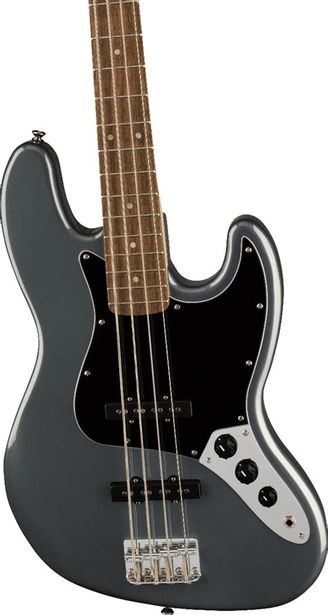 Fender Squier Affinity Jazz Bass Lrl Bpg Charcoal Frost Metallic