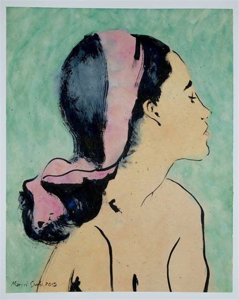 Brunette Painting By Marcel Garbi Saatchi Art