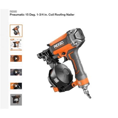 пневмопистолет для гвоздей Ridgid R175RNF