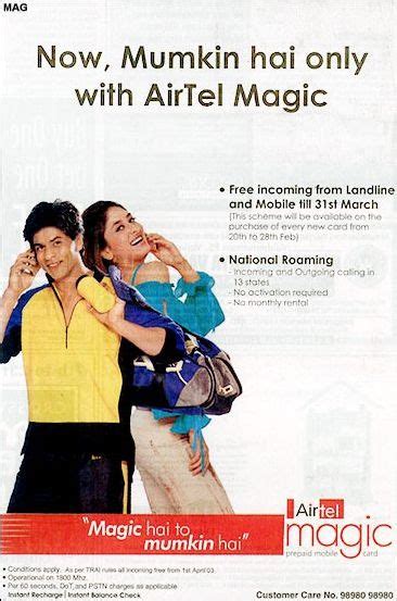 Shah Rukh Khan For Airtel Shahrukh Khan Favorite Person Khan