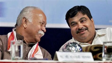 Maharashtra CM Race Nitin Gadkari Meets RSS Chief Mohan Bhagwat