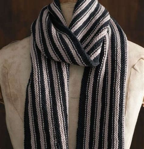 Easy Striped Men S Crochet Scarf Pattern Free Pdf Artofit