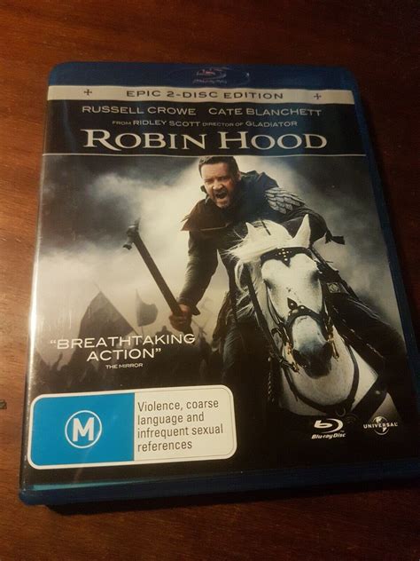 Robin Hood Blu Ray Dvd Epic Disc Limited Edition Steelbook Region