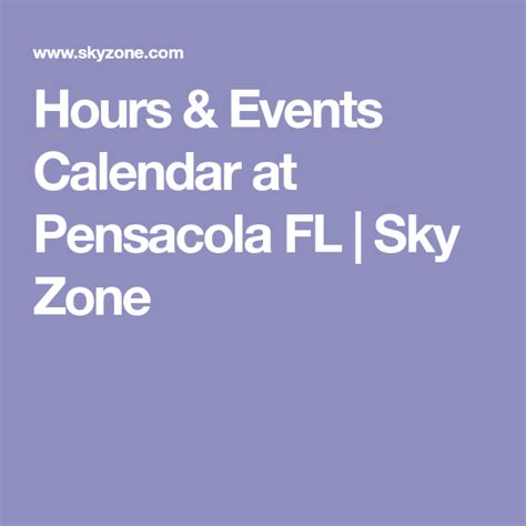 Pensacola Events Calendar