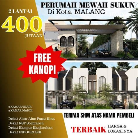 Jual Promo Terbatas Rumah 2 Lantai Tipe 47 60 2KT 2KM Dekat Kampus